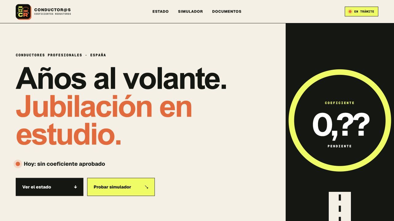 App Coeficientes Reductores para conductores profesionales