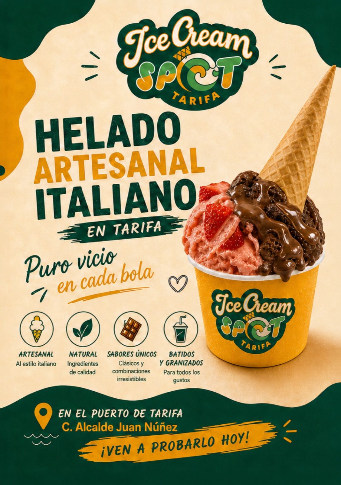 Flyer de Ice Cream Spot Tarifa